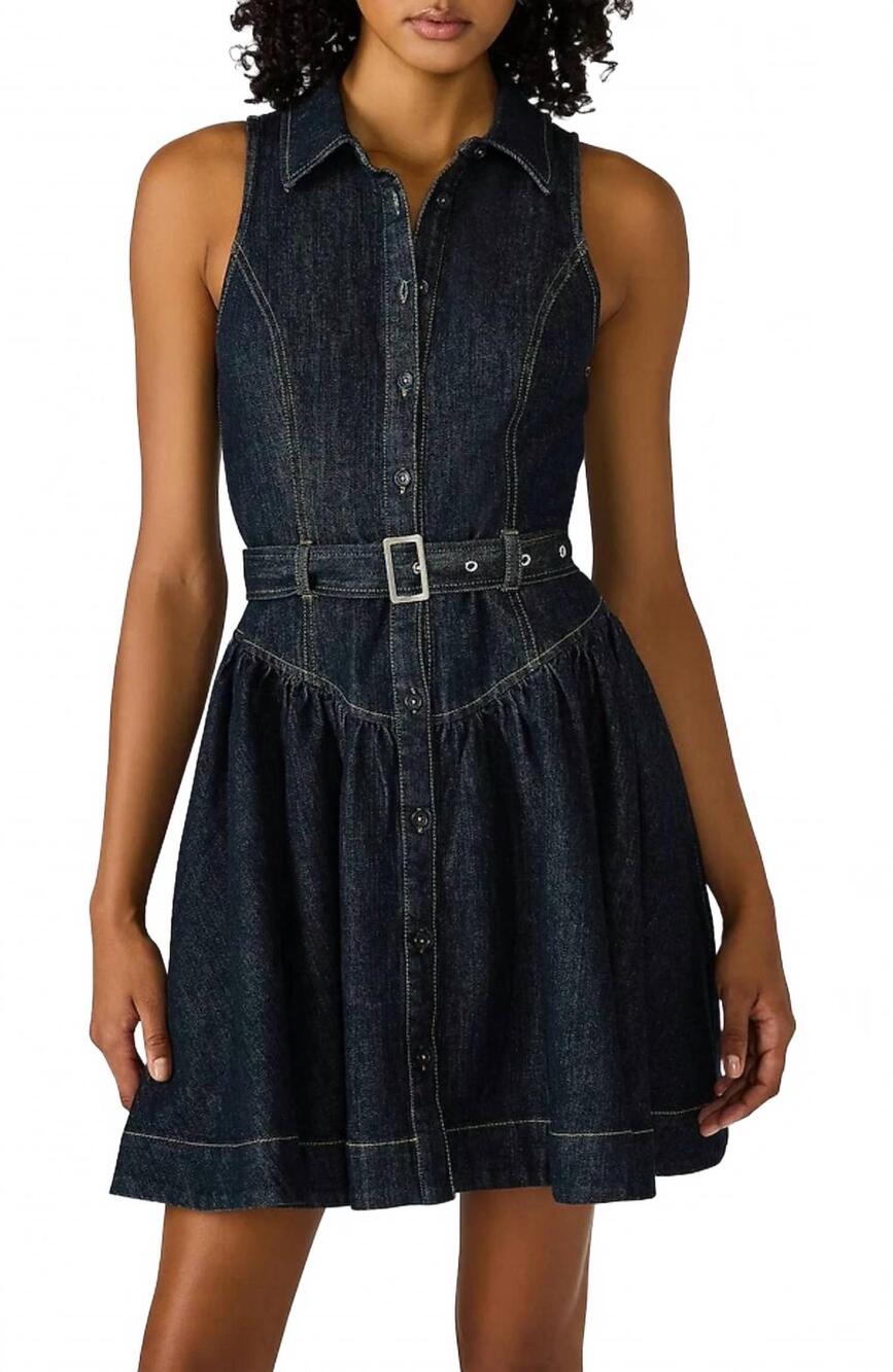 NEW STEVE MADDEN senia dress in dark indigo